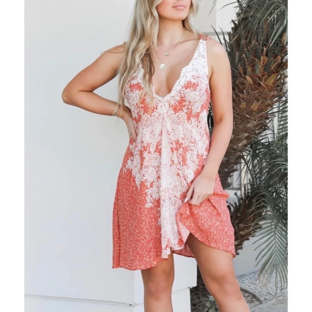 Free People - Lace Slip Dress